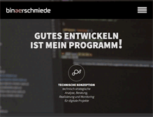 Tablet Screenshot of binaerschmiede.at